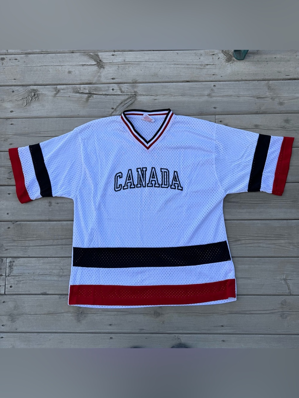 Vintage Impressions Canada Hockey Jersey Adult XL White Team Canada Spellout 90s